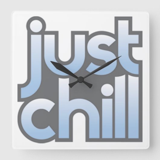 Klok om gewoon te chillen aan de muur (Voorkant)