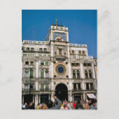 Klok op het plein van St. Mark, Venetië Briefkaart (Voorkant)