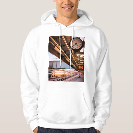 Klok op het station hoodie (Voorkant)