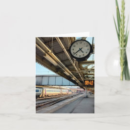 Klok op het station kaart