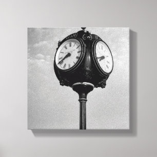 Klok op Route 66 Canvas Afdruk