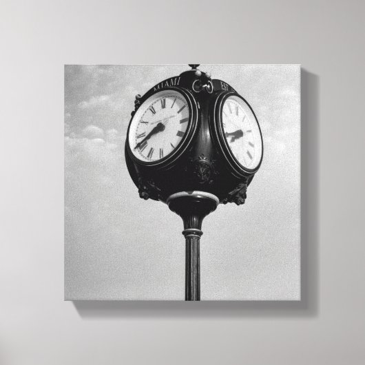 Klok op Route 66 Canvas Afdruk (Voorkant)