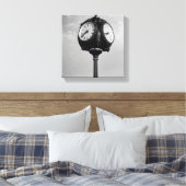 Klok op Route 66 Canvas Afdruk (Insitu (Slaapkamer))