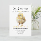 Klok opzij voor een onberispelijk verjaardagsfeest kaart (Staand voorkant)