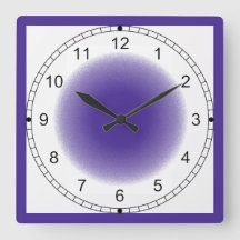 Klok - Paarse Vignette met Lijst