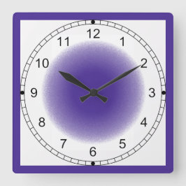 Klok - Paarse Vignette met Lijst