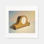klok papier servetten (Voorkant)