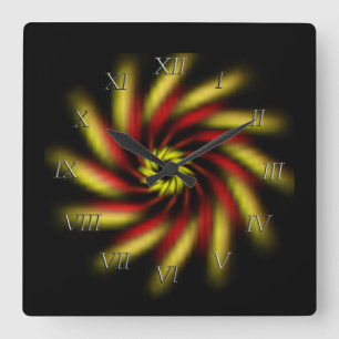 Klok - Pinrad op zwart