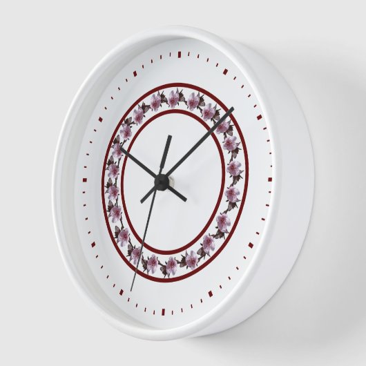 Klok - Plum Blossom Circle between Maroon Lines (Hoek)