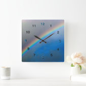 Klok - Regenboog in Stormy Sky (Huis)