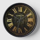  klok Romeinse cijfers elke kleur en goud (Voorkant)