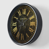  klok Romeinse cijfers elke kleur en goud (Hoek)