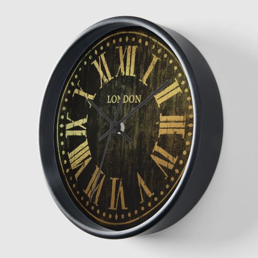  klok Romeinse cijfers elke kleur en goud (Hoek)