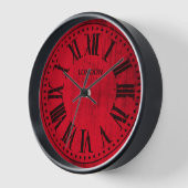  klok Romeinse cijfers elke kleur en zwart (Hoek)