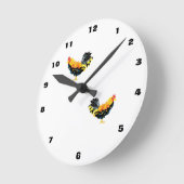 Klok: Rooster Ronde Klok (Hoek)