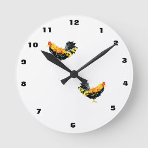 Klok: Rooster Ronde Klok