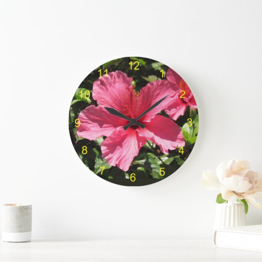 Klok - Roze Hibiscus Blossom (Huis)