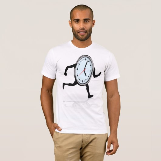 Klok Running Mannen T-shirt (Voorkant volledig)