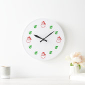 Klok - Santa en Holly (Huis)