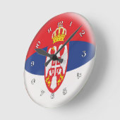 Klok Servisch vlagbellenontwerp (Hoek)