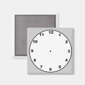 Klok sjabloon magneet (Voorkant / Achterkant)
