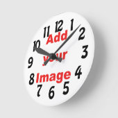 Klok sjabloon - Vun - Voeg uw Afbeelding toe (Hoek)