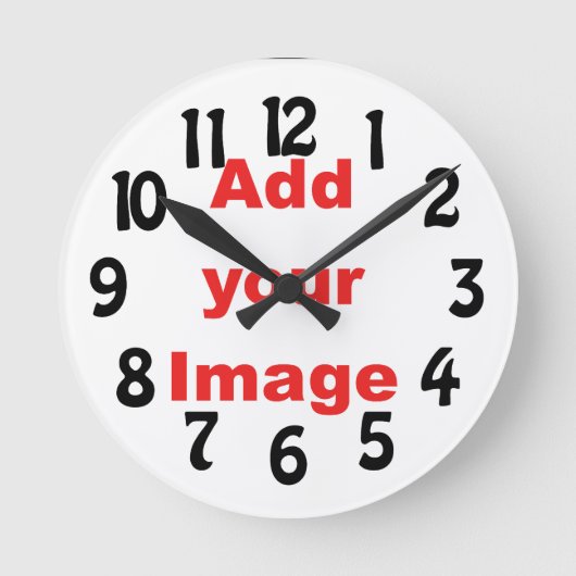 Klok sjabloon - Vun - Voeg uw Afbeelding toe (Voorkant)