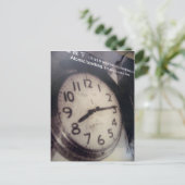 klok stopt briefkaart (Staand voorkant)