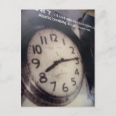 klok stopt briefkaart (Voorkant)