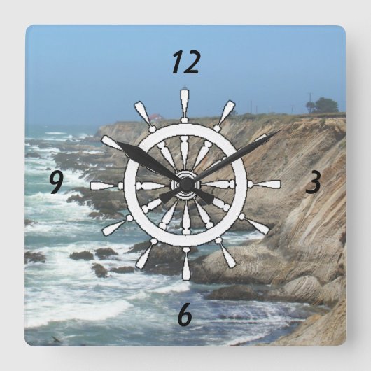 Klok - Stuurwiel van het schip (Voorkant)