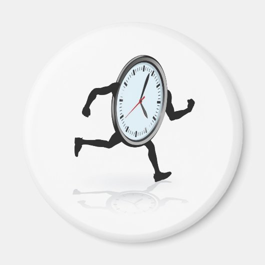 Klok teken actief magneet (Voorkant)