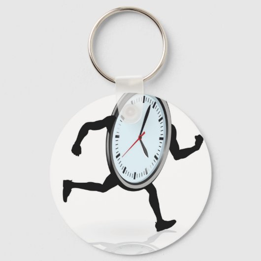 Klok teken actief sleutelhanger (Voorkant)