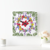 Klok van acryl Wild Flowers (Huis)