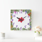 Klok van acryl Wild Flowers (Huis)