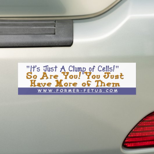 Klok van Cells Bumper Bumpersticker (Op auto)