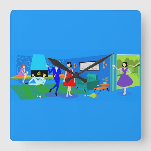 Klok van de cocktail van nucleaire palmen (Voorkant)