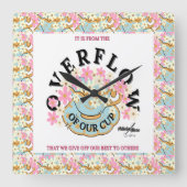 Klok van de Floral Wall door Adiela Akoo (Voorkant)