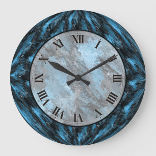 Klok van de Muur Faux van de saffier de Blauwe