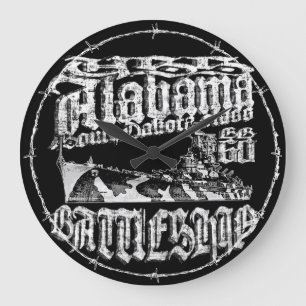 Klok van de Muur van Alabama van het slagschip de