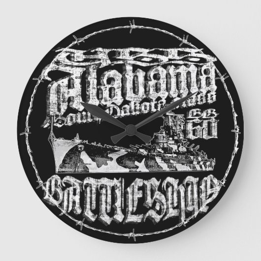 Klok van de Muur van Alabama van het slagschip de (Voorkant)