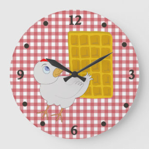 Klok van de Muur van de Keuken van de kip en van