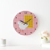 Klok van de Muur van de Keuken van de kip en van (Huis)
