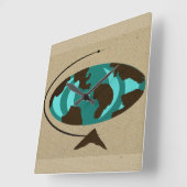 Klok van de Muur van de Kunst van het Wereldbol (Hoek)