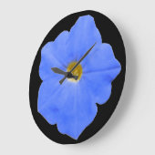 Klok van de Muur van de petunia de Blauwe en Gele (Hoek)