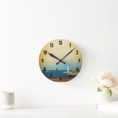 Klok van de muur van de Scène van de vuurtoren (Huis)