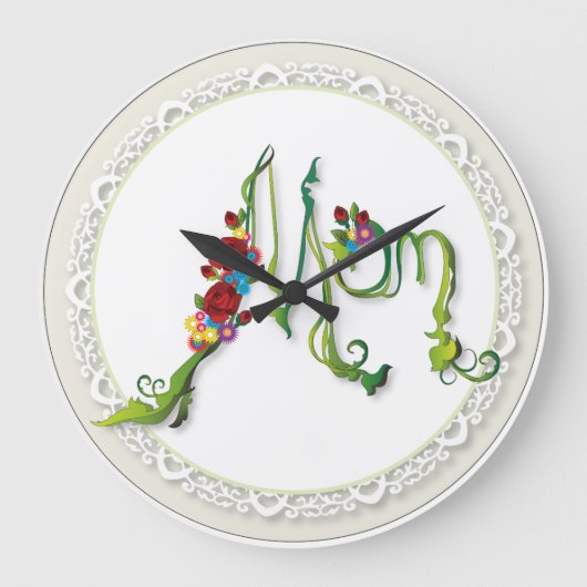 Klok van de Muur van het mamma de Acryl (Voorkant)