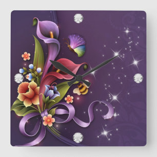 Klok van de Muur van het Meisje van de diamant #3