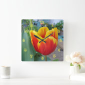 Klok van de rode en gele Tulp (Huis)