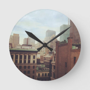 klok van de skyline van new york