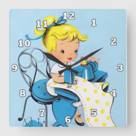 Klok van de slaapkamer voor de sluiting